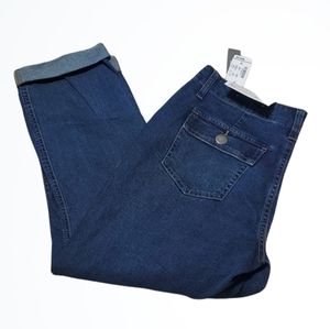 Christopher & Banks Mid Rise Straight Shaped Fit Blue Jeans Size 8P NWT